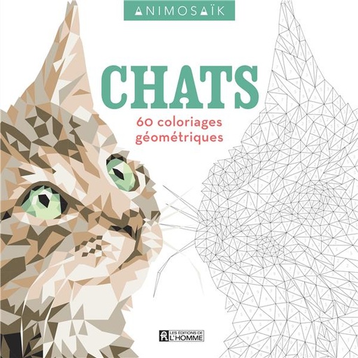 [9782761948166] Chats - 60 coloriages géométriques