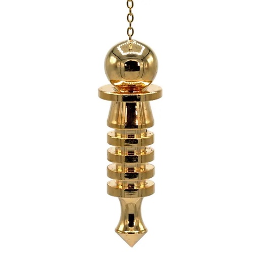 [8718657461601] Pendule en laiton plaqué or | 24 g; 5 cm