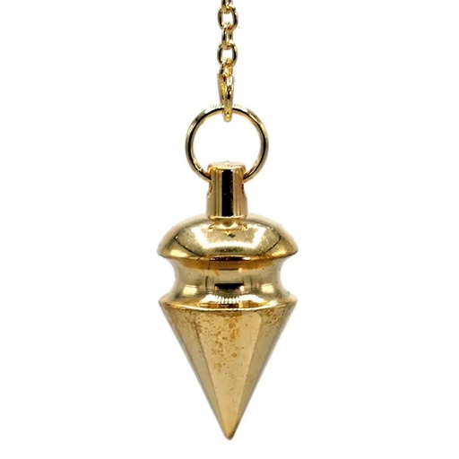 [8718657461809] Pendule en laiton plaqué or | 14 g; 3 cm