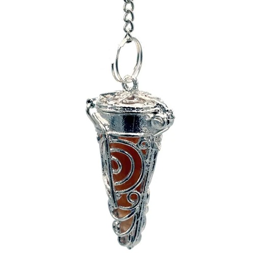 [8718657461892] Pendule Choku Rei avec pierres 7 Chakra | 3.5x1.7 cm