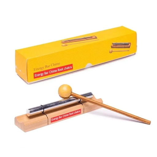 [8718657462141] Barre musicale carillon thérapeutique 1er Chakra | 12.8 cm