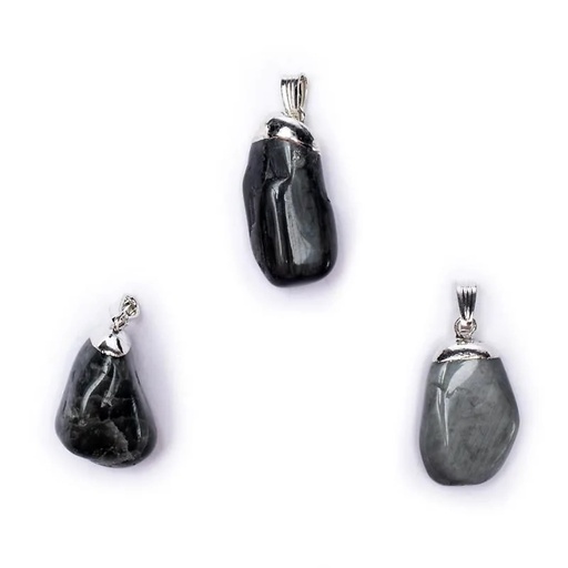 [8718657462424] Pendentif Oeil de chat monture en métal | ±2-3 cm