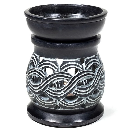 [8718657462622] Brûle-parfum - Noeuds Celtiques - pierre à savon | 12 cm