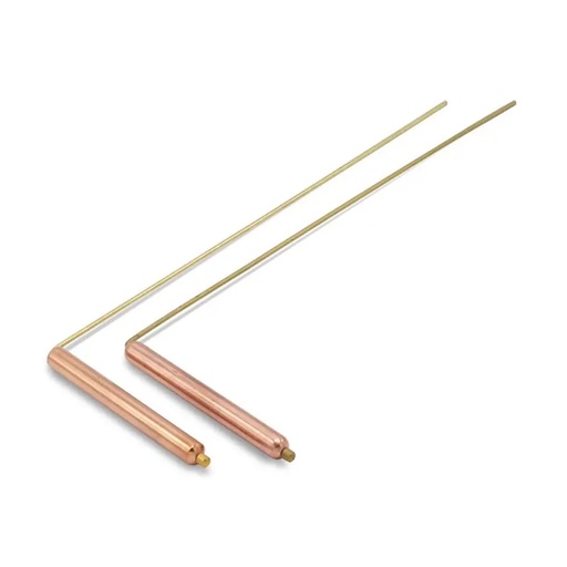 [8718657462790] Baguette de radiesthésie (paire) laiton/cuivre | 29x8 cm
