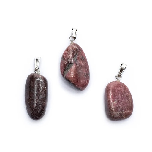 [8718657462936] Pendentif Rhodonite avec crochet |±2-3cm