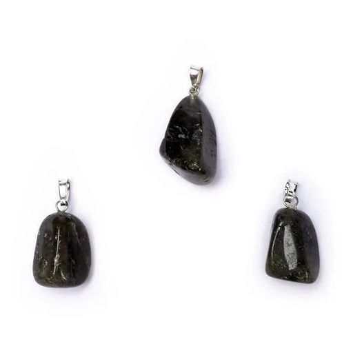 [8718657463018] Pendentif Labradorite avec crochet | ±1-2.5cm