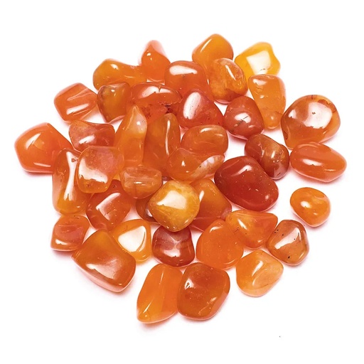 [8718657463551] Cornaline pierres polies qualité A | ± 250 g; ± 2-3 cm