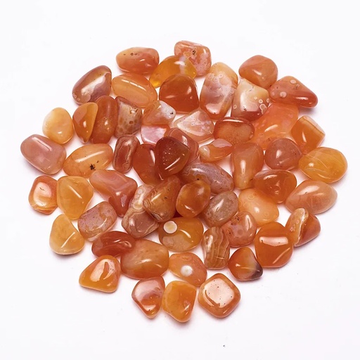 [8718657463575] Cornaline bandée Pierres polies qualité A | ±250 g; ±1.5-2 cm