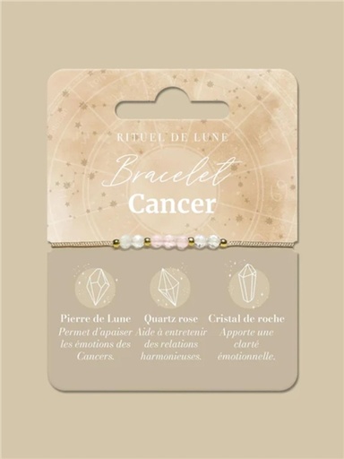 [3760398181008] Bracelet Astrologie Cancer