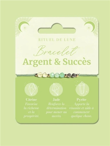 [3760398180803] Bracelet d'intention Argent & Succès