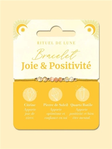 [3760398180889] Bracelet d'intention Joie & Positivité