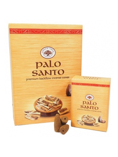 [8902276104388] Encens Green Tree Palo Santo Cônes Backflow