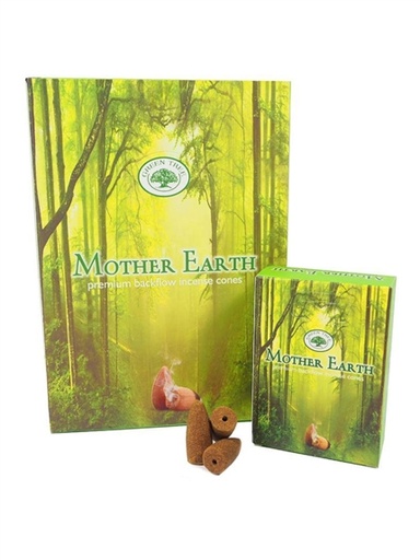 [8902276104364] Encens Green Tree Mother Earth Cônes Backflow