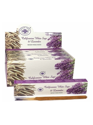 [8902276108607] Encens Green Tree White Sage & Lavender - 15 grs