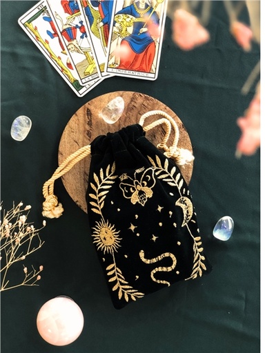 [3660341739372] Bourse pour Cartes de Tarot Verte