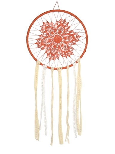 [3660341739471] Attrape-rêves Macramé Terracotta 30 cm