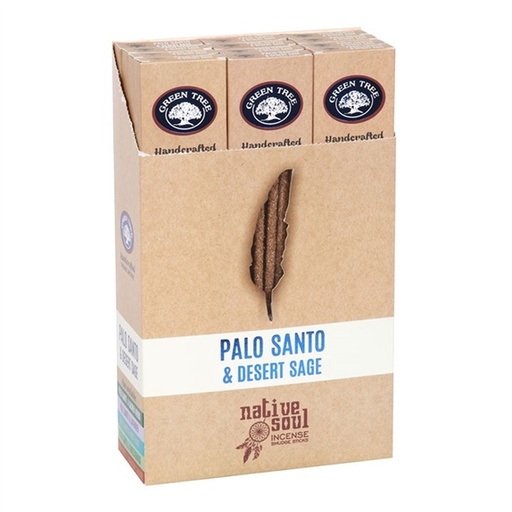 [8901684620435] Encens Green Tree Native Soul Palo Santo & Sauge du Désert - 15 grs