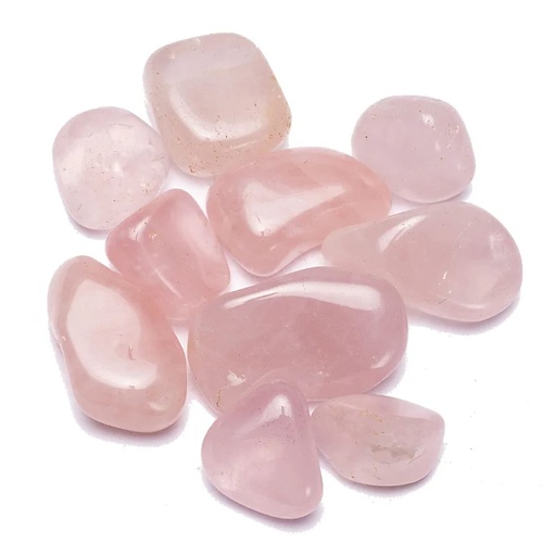 [8718657464374] Quartz girasol rose pierres polies B  | ±500g; ±4.5-8.5cm