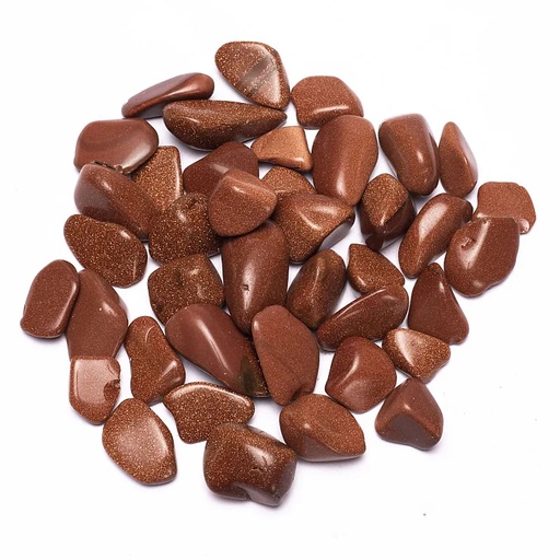 [8718657464404] Goldstone or pierres polies qualité A | ± 250 g; ± 2-3 cm