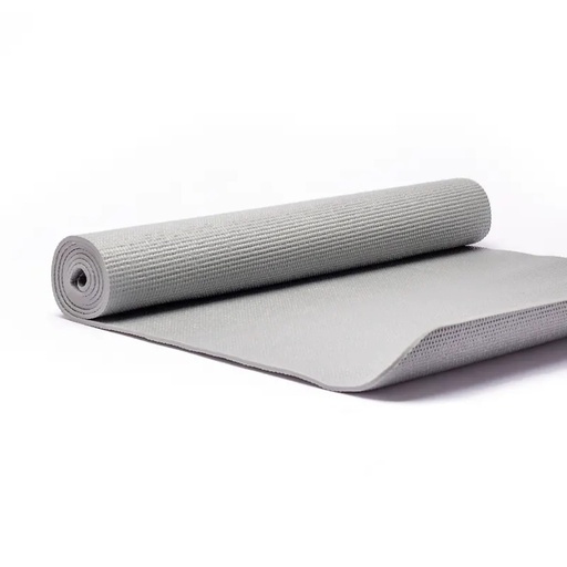 [8718657464459] Tapis Yoga PVC gris Yogi & Yogini | 1200g; 61x183x0.5cm