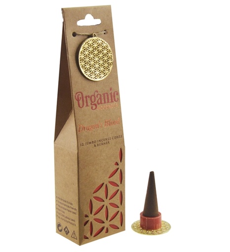 [8903833901068] Encens Cône Organic Sang de dragon 41 grs