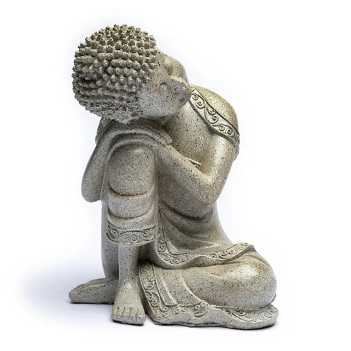 [8718657464534] Bouddha paisible couleur gris | 498 g; 19.5 cm