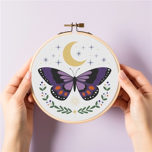 [3660341754849] Coffret Broderie Papillon