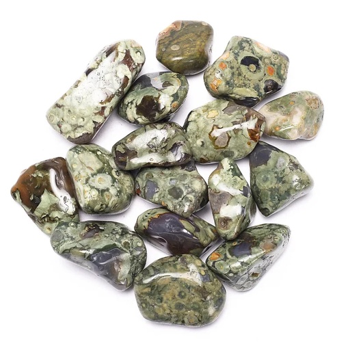 [8718657464961] Rhyolite pierres polies qualité A |  ±500g; ±4.5-8.5cm