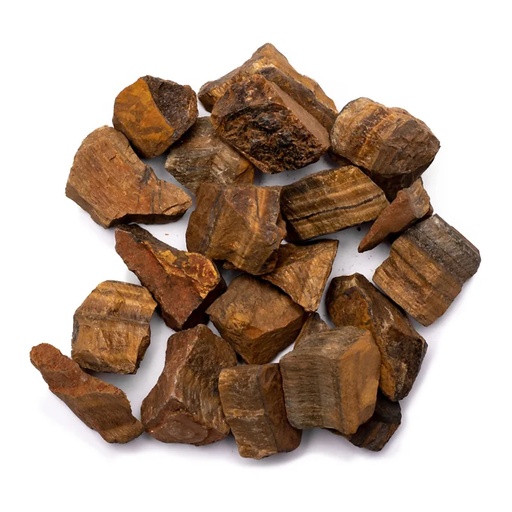[8718657465012] Oeil de tigre doré morceaux bruts - ± 1000 g; ± 2-7 cm
