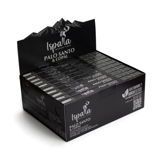 [8718657465333] Encens Ispalla Palo Santo & Copal naturel  -- 50x15g