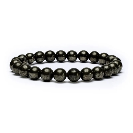 [8718657465531] Bracelet élastique en Pyrite | 0.8cm;9cm