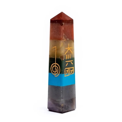 [8718657465586] Obélisque reiki Chakra  | 7.5-10cm
