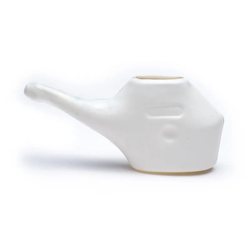 [8718657465692] Neti pot plastique avec 25 g sel himalayen | 17.5x7 cm; 150 ml