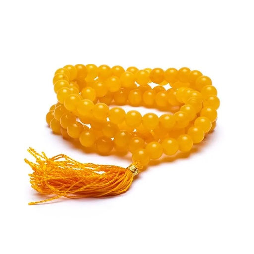 [8718657465975] Mala Quartz doré 108 perles qualité AA | 0.8 cm