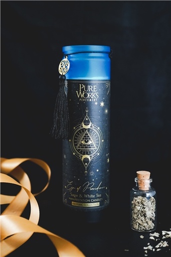 [8903833921103] Bougie parfumée Esotéric Eye of Providence - Sauge et Thé Blanc 300 grs