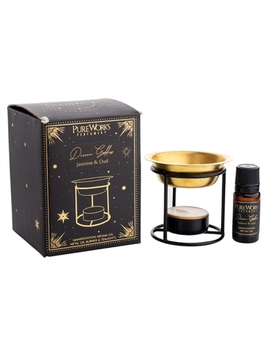 [8903833924890] Set Huile Parfumée et Brûleur Divine Goddess - Jasmin et Oud
