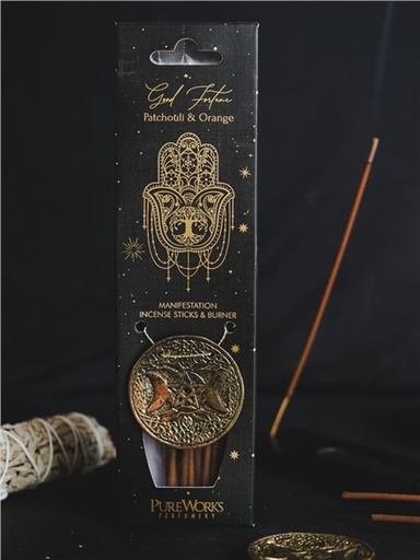 [8903833923558] Encens Bâton Esotéric Good Fortune - Patchouli et Orange 25 grs