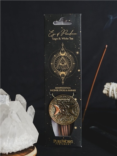 [8903833923541] Encens Bâton Esotéric Eye of Providence - Sauge et Thé Blanc 25 grs