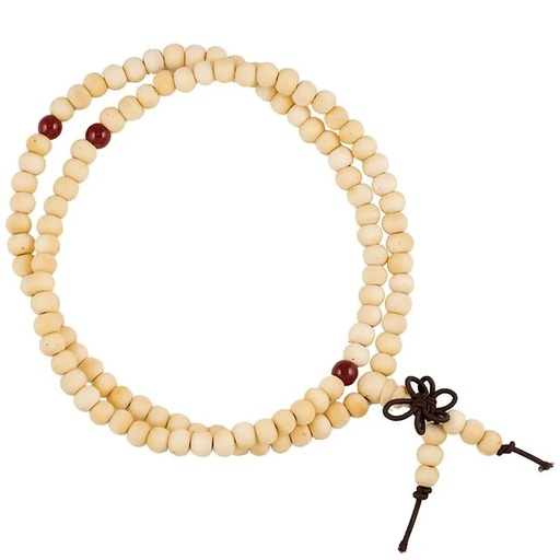 [8718657466446] Mala bois élastique perles en verre | 0.7 cm