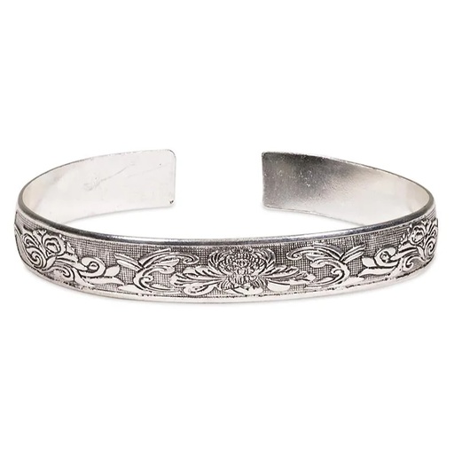 [8718657466453] Bracelet tribal Miao avec lotus | 1 cm