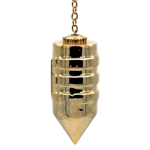 [8718657466651] Pendule Atlantis en laiton plaqué or | 46 g; 4 cm