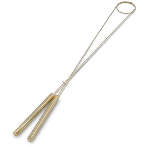[8718657466705] Baguette de radiesthésie tige laiton+ boite | 40 cm