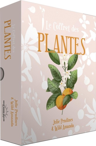 Couverture du livre Le coffret des plantes - Ce coffret contient : 1 livre, 65 cartes, 1 sac en coton et 1 poster bonus de Amanda Wild