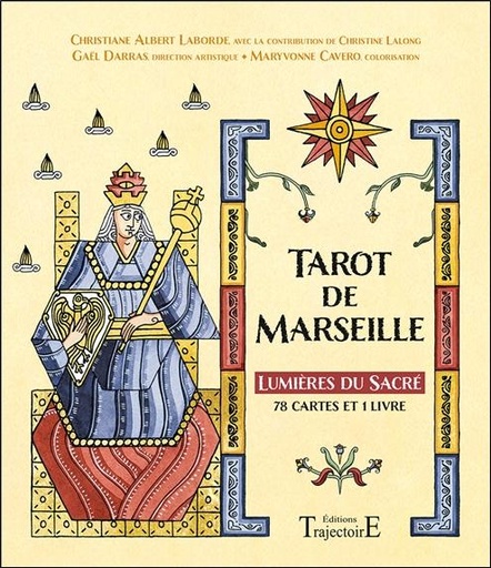 [9782841979004] Tarot de Marseille - Lumières du Sacré. Avec 78 cartes et 1 livre