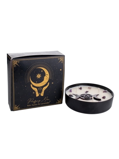 [8903833927822] Bougie parfumée Esotéric Purifying Moon - Palo Santo et Lavande 200 grs