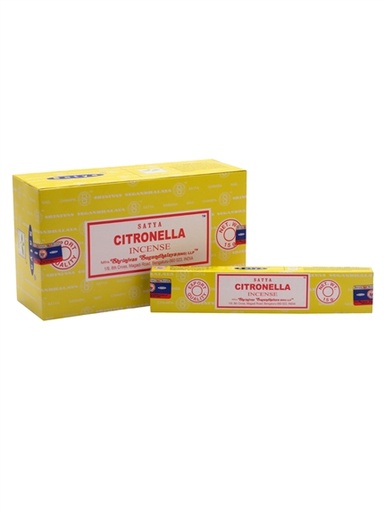 [8904245401436] Encens Nag Champa Satya - Citronnelle - 15 grs