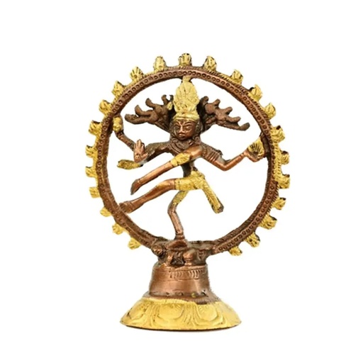 [8718657468327] Shiva Nataraj laiton bicolore | 218 g; 13 cm