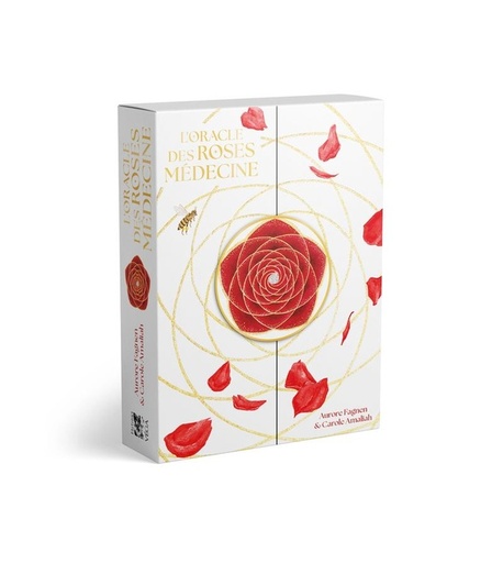 Couverture du livre L'Oracle des roses médecine de Aurore Fagnen