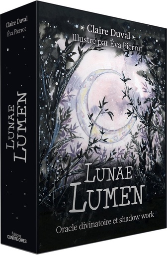 Couverture du livre Lunae Lumen - Oracle divinatoire et shadow work de Claire Duval