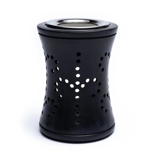 [8718657469744] Encensoir -lampe aromatique pierre savon noire | 10.5 cm